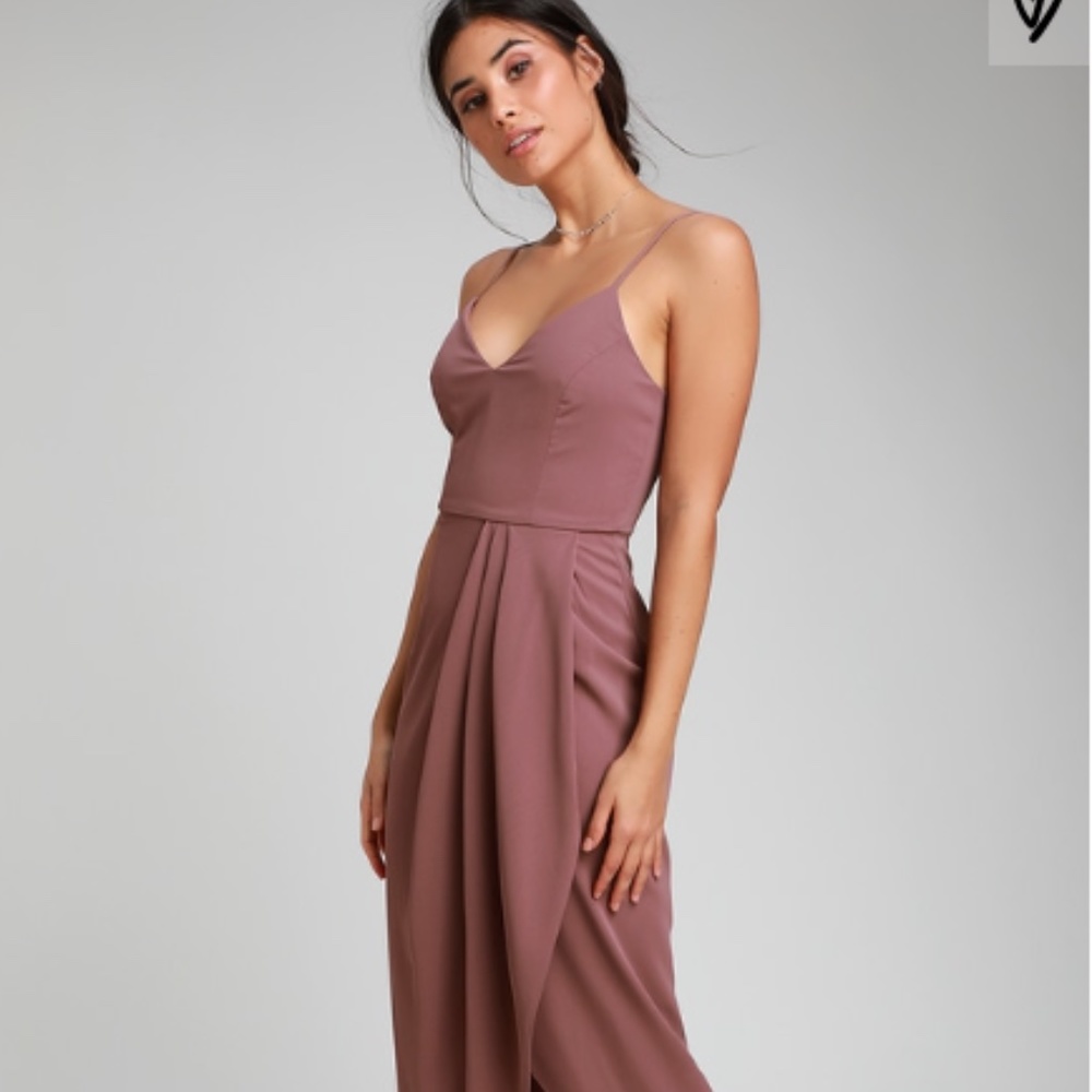Lulus Midi Mauve Dress